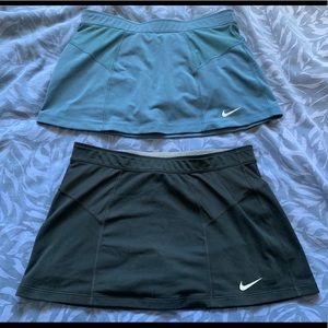 Two Nike Dri-Fit Tennis/Running Skirts - Medium